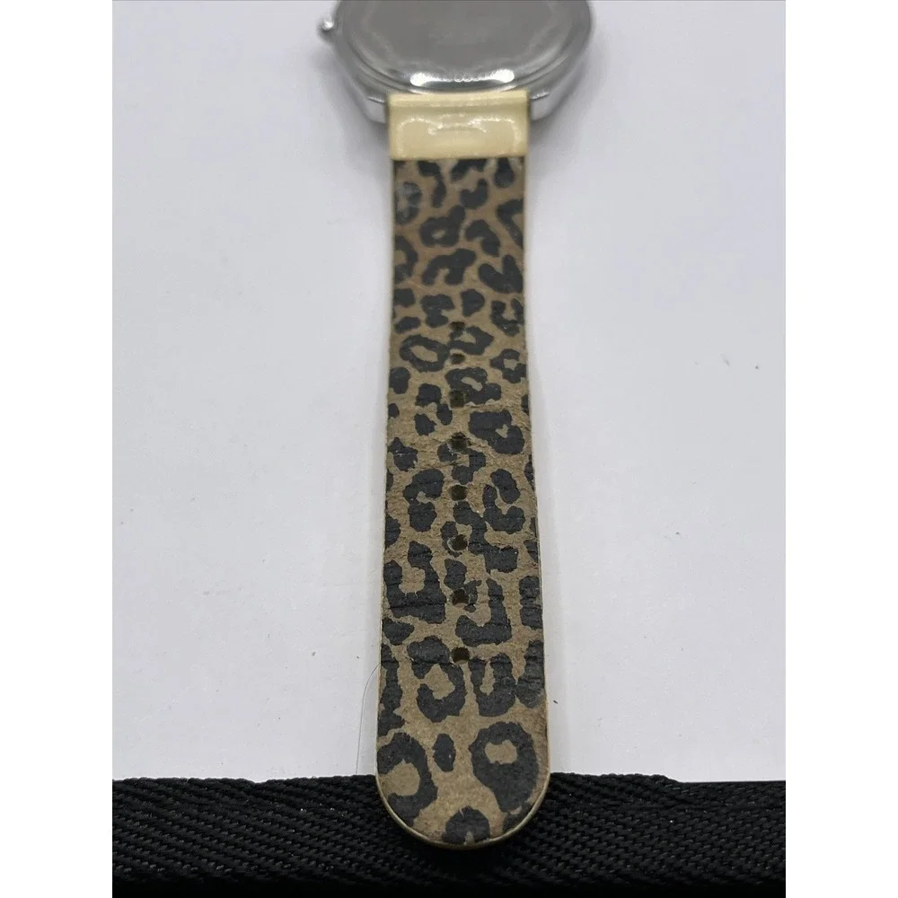 Betsey Johnson‎ Women's Rhinestone Bezel Watch Leather Band- New Battery